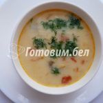 Сырно-луковый суп с шампиньонами